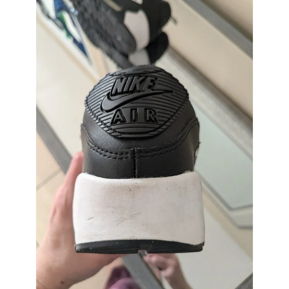 NIKE AIR MAX 90 LTR (GS) Youth Shoes 5Y black/white-black CD6864 010 - Picture 5 of 8